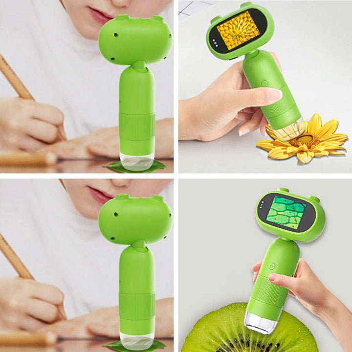 Hendrano™ Handheld Kids Microscope with 2-Inch Screen and 100x Zoom