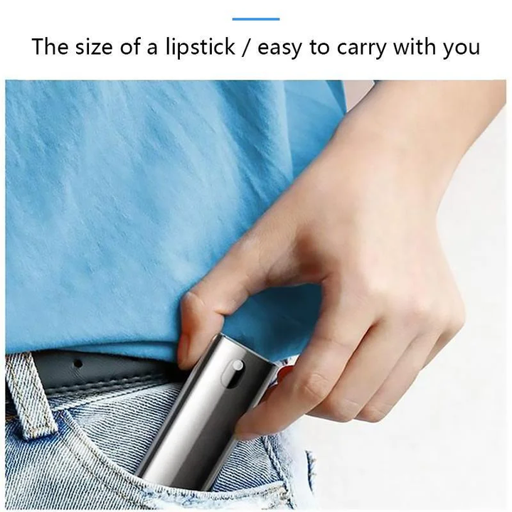 Pocket Screen Cleaner Spray with Built-In Microfiber Wiper