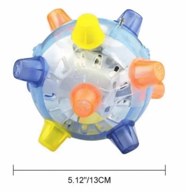 Interactive LED Jumping Ball for Dogs with Sound and Wiggle
