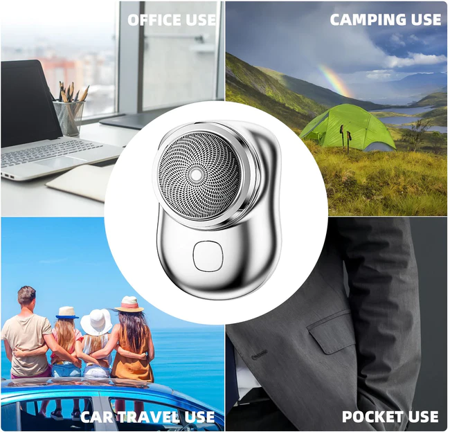 Pocket-Size Electric Shaver with Fast USB-C Charging