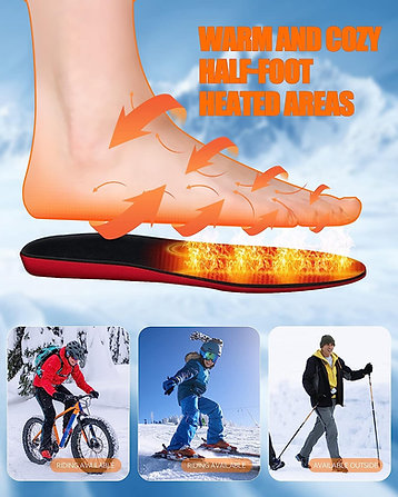 Hendrano™ Rechargeable Heated Insoles – Trim to Fit Any Shoe