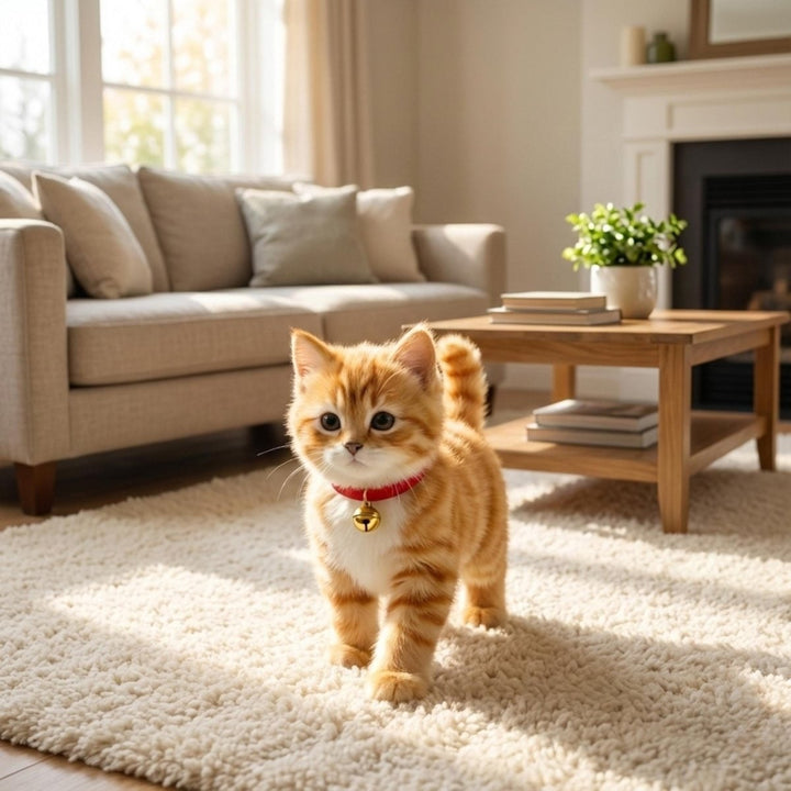 Hendrano™ Walking and Meowing Plush Robot Kitten Toy for Kids