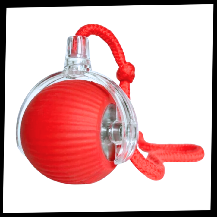 Self-Rolling Cat Toy Ball with Playful Rope Tail