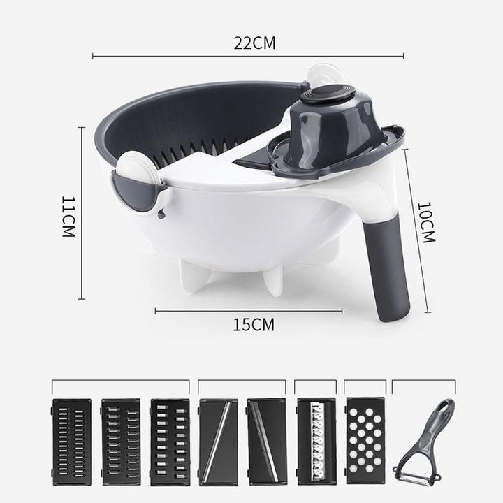 Hendrano™ 7-in-1 Vegetable Chopper and Slicer with Grater and Peeler