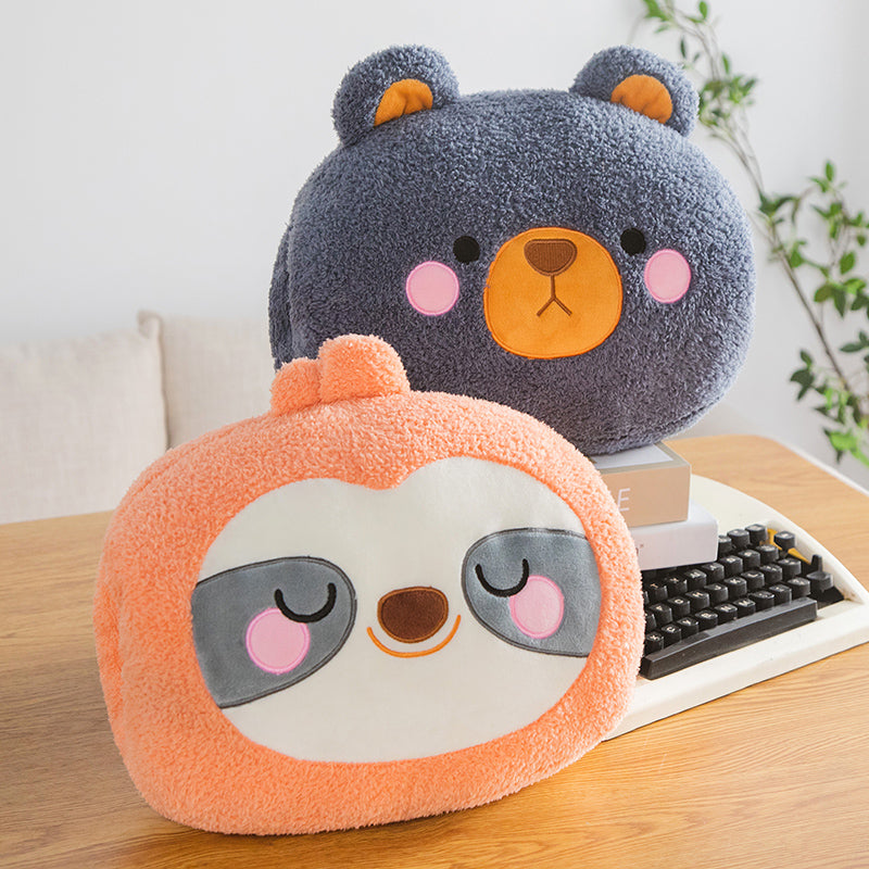 Hendrano™ Cuddly Plush Hand Warmer Pillow with Side Holes