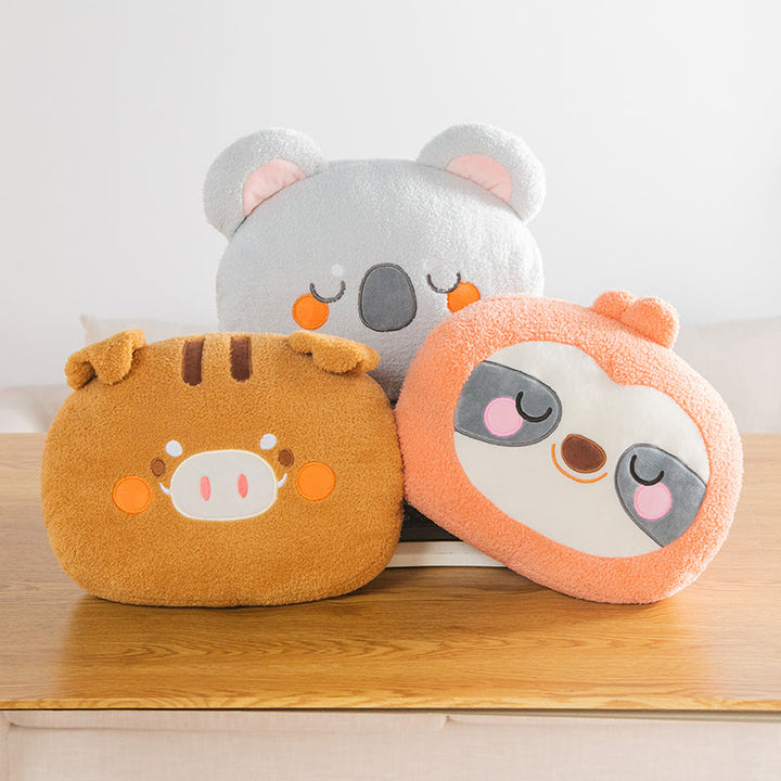 Hendrano™ Cuddly Plush Hand Warmer Pillow with Side Holes