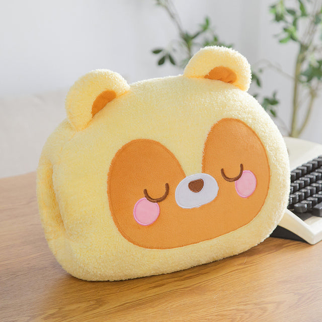 Hendrano™ Cuddly Plush Hand Warmer Pillow with Side Holes