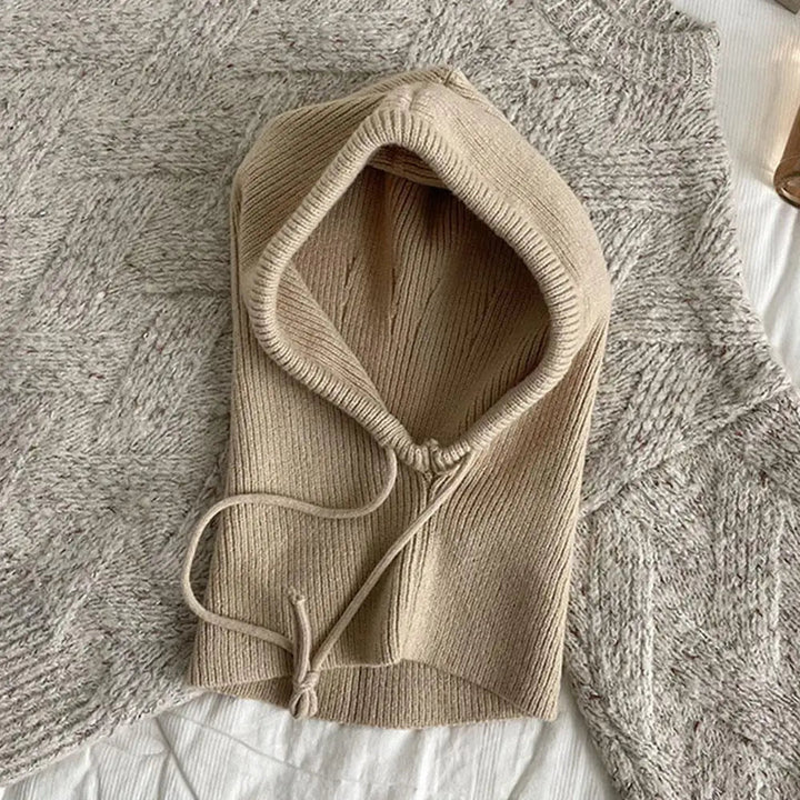 Knitted Hooded Balaclava Hat Neck Warmer