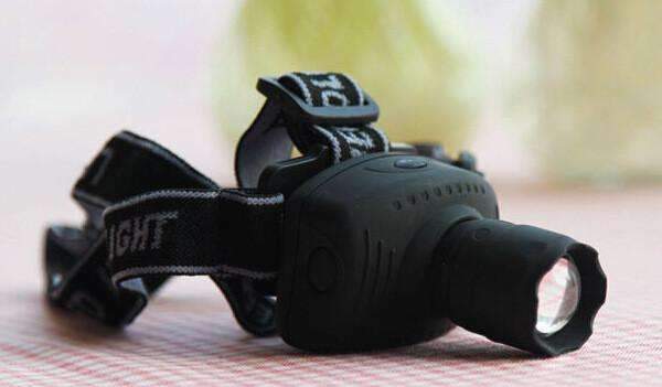 Mini Zoomable LED Headlamp with Tilting Lamp Head