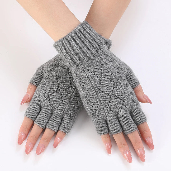 Hendrano™ Soft Knit Fingerless Gloves for Typing and Texting in the Cold