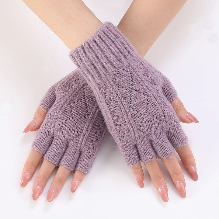 Hendrano™ Soft Knit Fingerless Gloves for Typing and Texting in the Cold