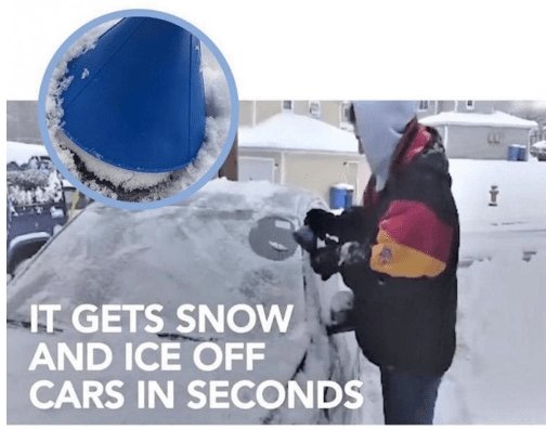 Hendrano™ Cone Ice Scraper That Doubles as a Washer Fluid Funnel