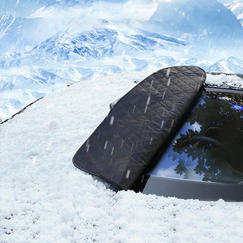 Silver Magnetic Frost Shield for Windshield and Side Mirrors