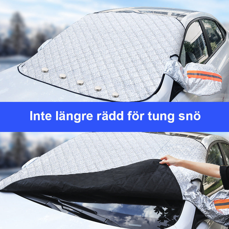 Silver Magnetic Frost Shield for Windshield and Side Mirrors