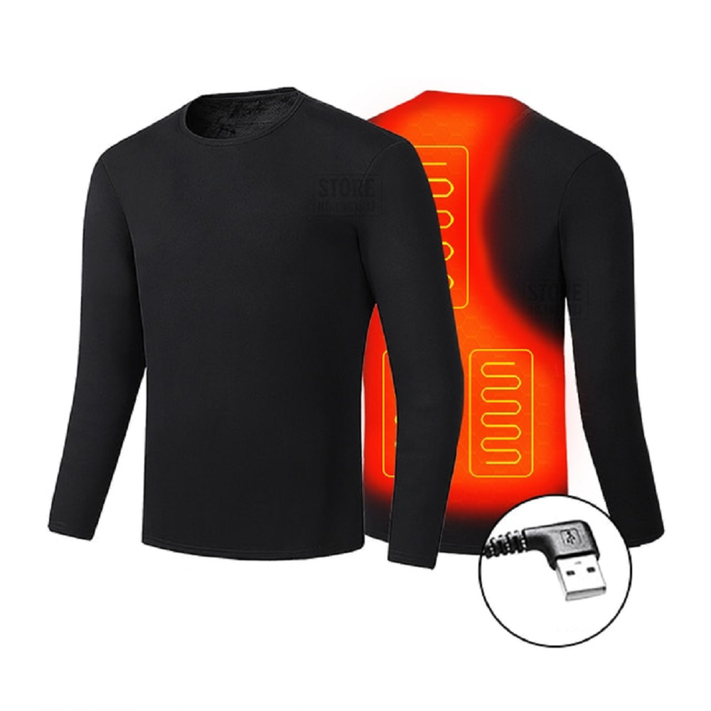 Hendrano™ USB Heated Thermal Underwear Set with Flatlock Seams