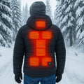 Hendrano™ Men's Heated Puffer Jacket with Hood and 3 Heat Settings