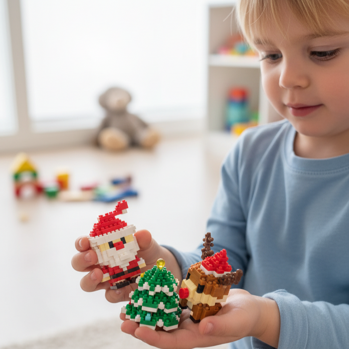 Hendrano™ Christmas Micro Building Blocks with Holiday Figures