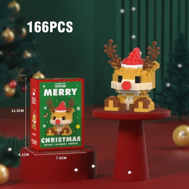 Hendrano™ Christmas Micro Building Blocks with Holiday Figures