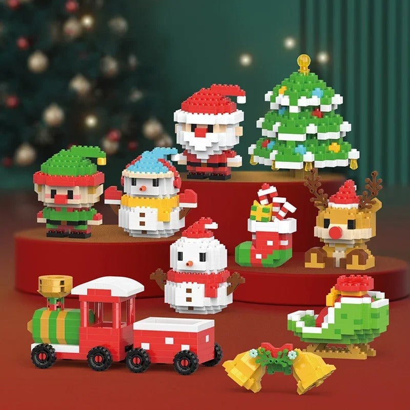 Hendrano™ Christmas Micro Building Blocks with Holiday Figures