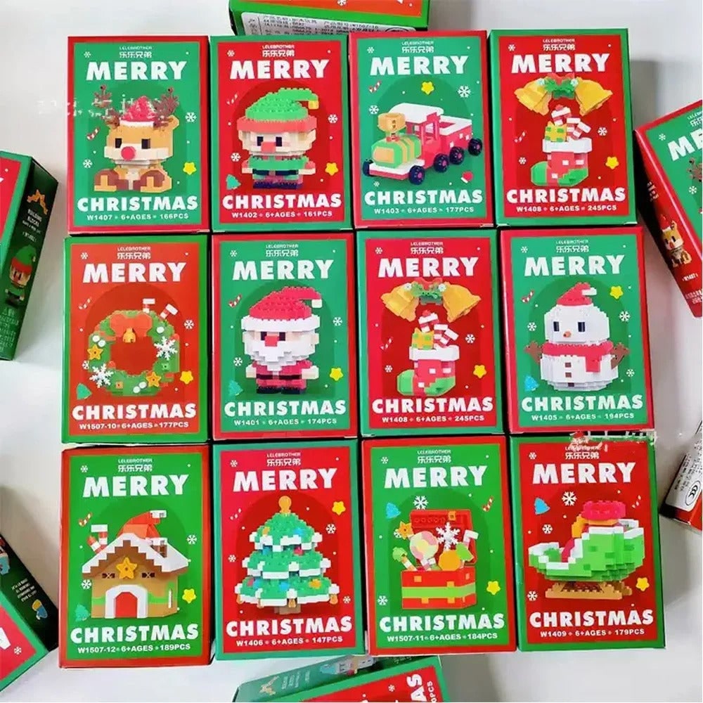 Hendrano™ Christmas Micro Building Blocks with Holiday Figures