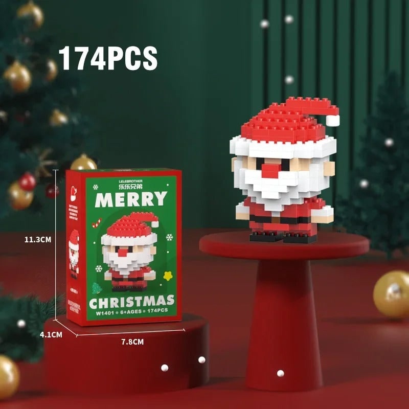 Hendrano™ Christmas Micro Building Blocks with Holiday Figures