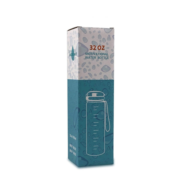 32 oz Motivational Water Bottle with Time Markers and Fruit Infuser