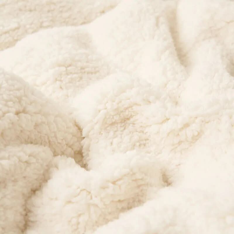 Reversible Sherpa Blanket with Ultra-Soft Fleece Side