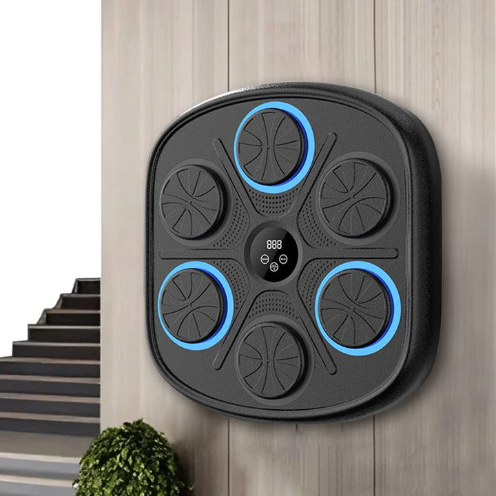 Wall-Mounted Music Boxing Machine with 6 LED Pads