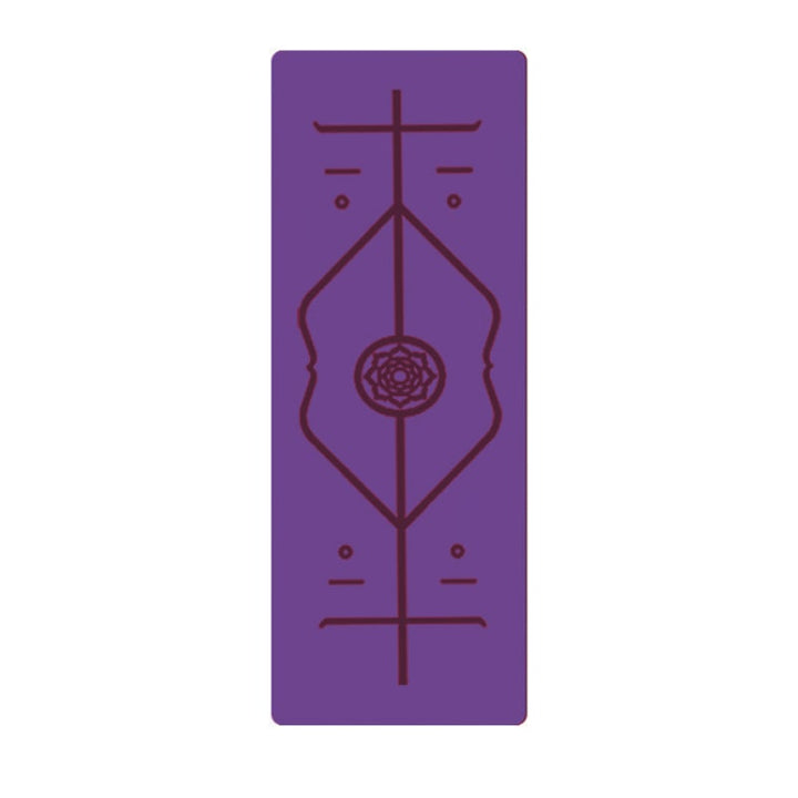 Non-Slip 6mm TPE Yoga Mat with Body Alignment Lines