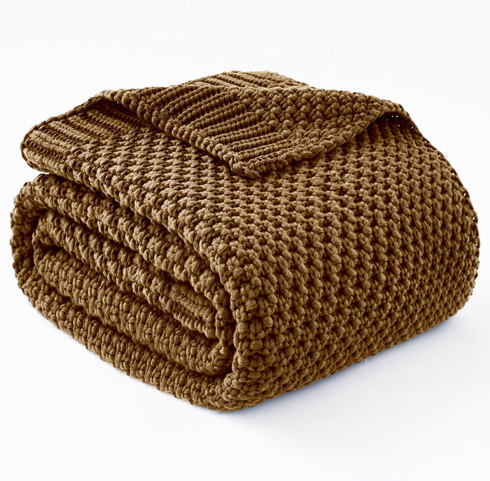 Hendrano™ Chunky Knit Weighted Blanket in Breathable Cooling Microfiber