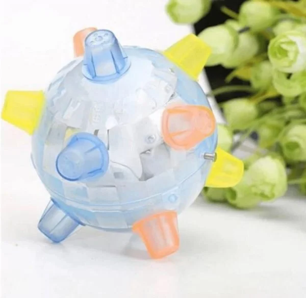 Interactive LED Jumping Ball for Dogs with Sound and Wiggle