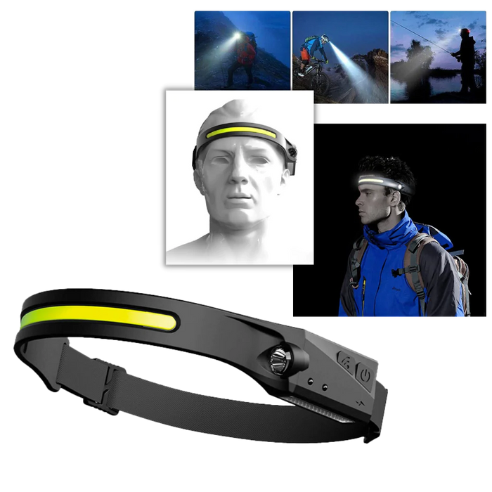 Hendrano™ Rechargeable LED Headlamp with Motion Sensor, 350 Lumens