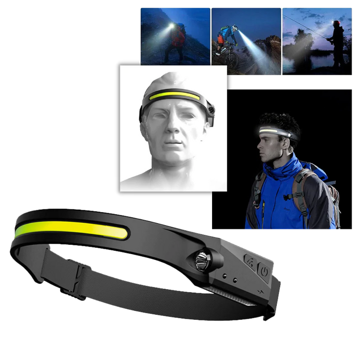 Hendrano™ Rechargeable LED Headlamp with Motion Sensor, 350 Lumens