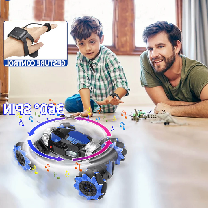 Gesture Control Stunt Car with Remote and Watch Controller