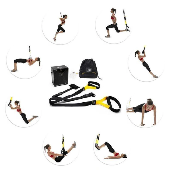 Suspension Training Straps for Full-Body Home Workouts