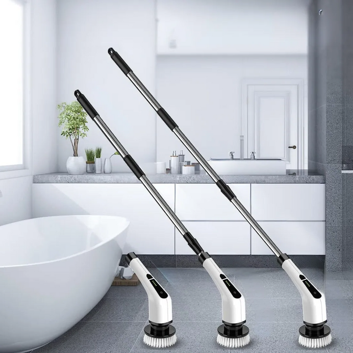 Cordless Electric Spin Scrubber with 7 Brush Heads