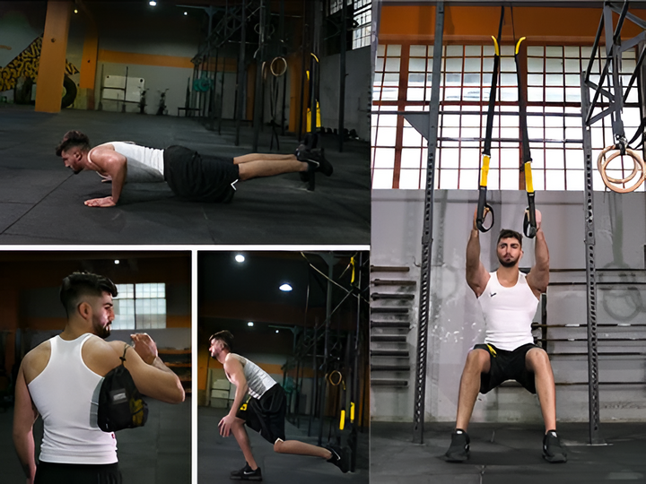 Suspension Trainer Straps for Total-Body Bodyweight Workouts