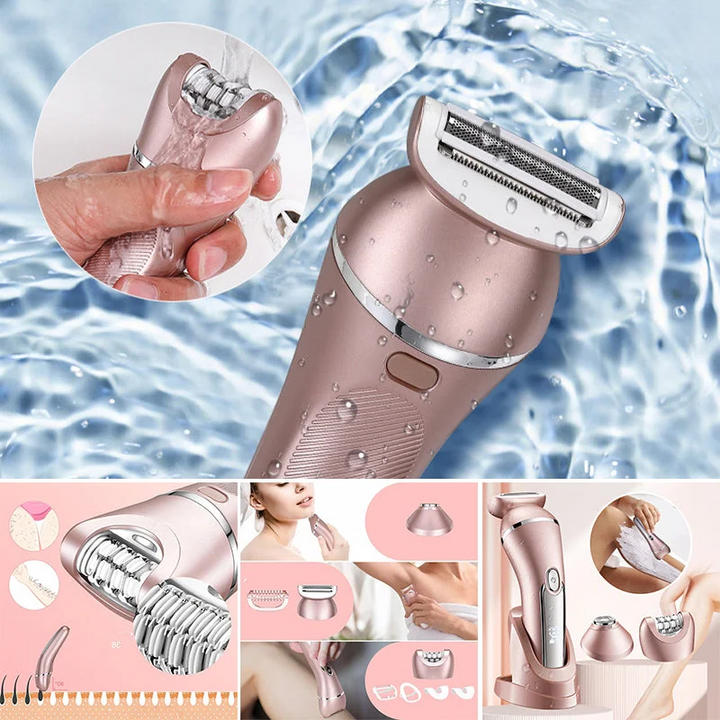 3-in-1 Waterproof Electric Shaver for Women, USB Rechargeable