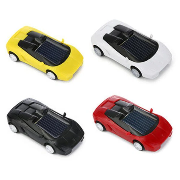 Solar-Powered Mini Race Car Toy That Speeds Up in the Sun