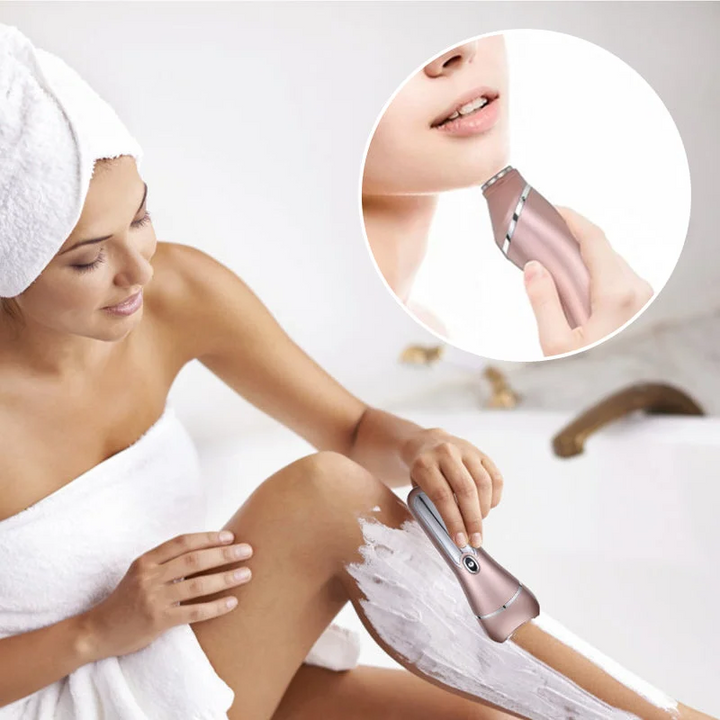 3-in-1 Waterproof Electric Shaver for Women, USB Rechargeable