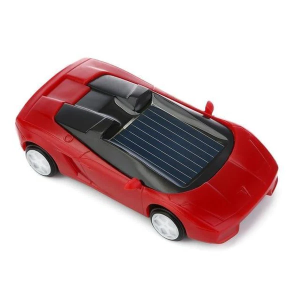 Solar-Powered Mini Race Car Toy That Speeds Up in the Sun