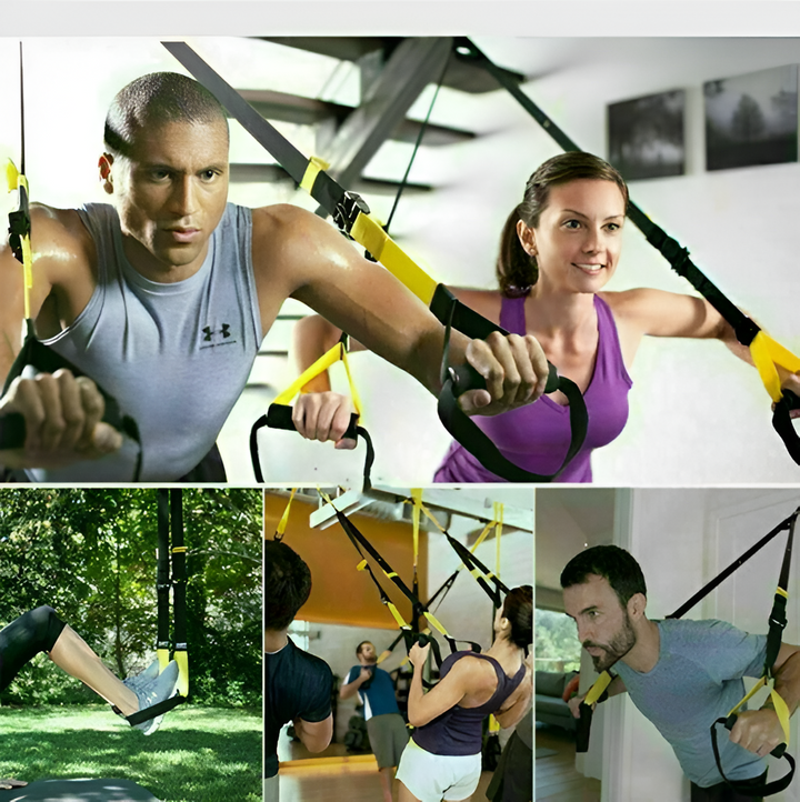 Suspension Trainer Straps for Total-Body Bodyweight Workouts