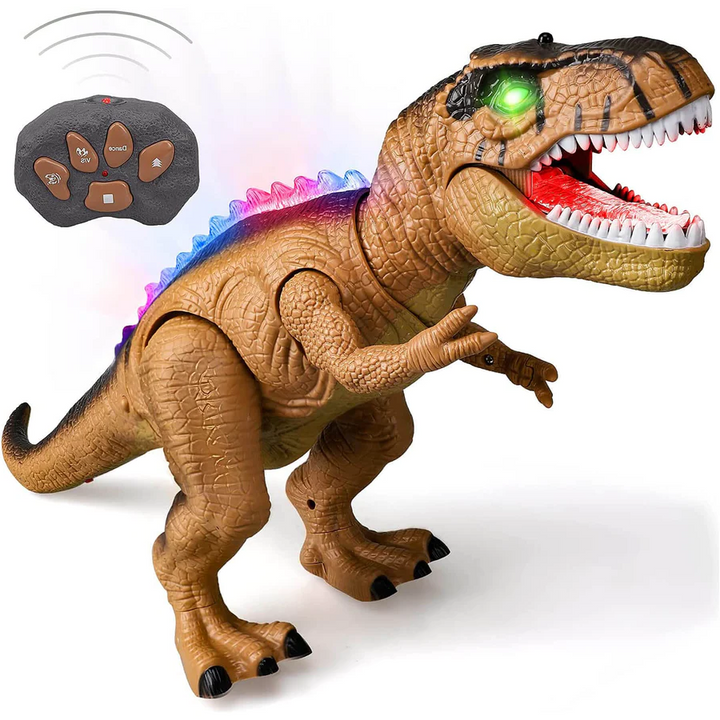 Remote Control T-Rex Dinosaur That Walks, Roars and Lights Up