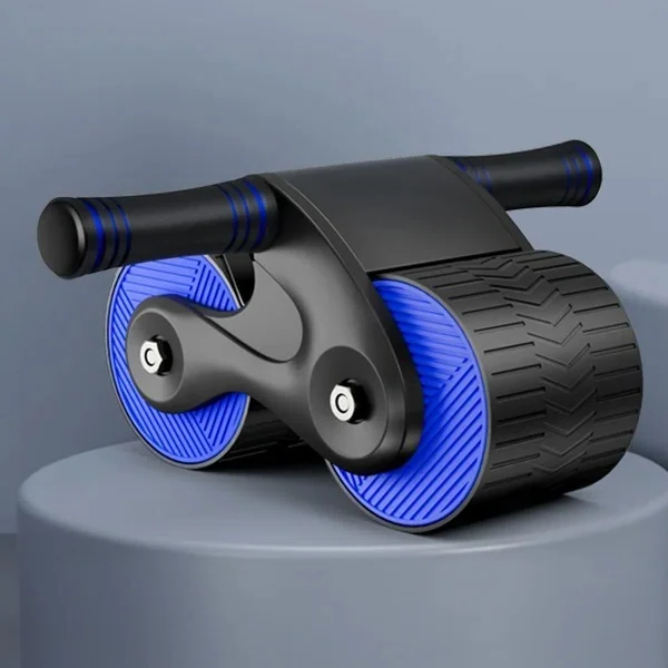 Ab Roller with Double-Spring Rebound and Built-In Phone Stand