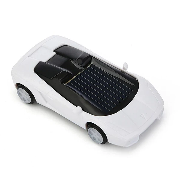 Solar-Powered Mini Race Car Toy That Speeds Up in the Sun