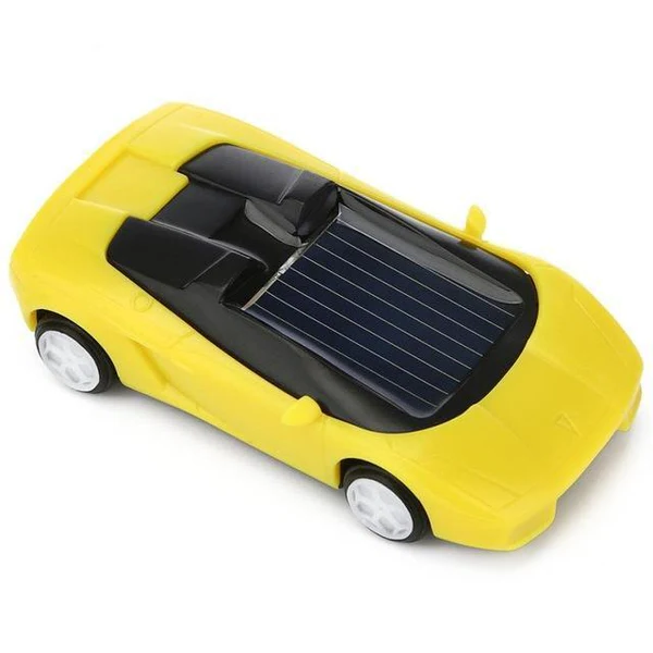 Solar-Powered Mini Race Car Toy That Speeds Up in the Sun
