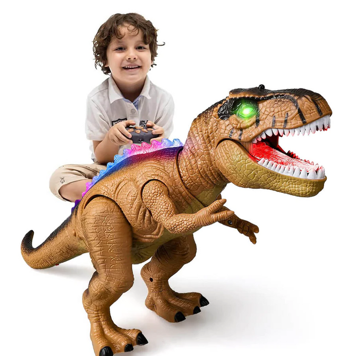 Remote Control T-Rex Dinosaur That Walks, Roars and Lights Up