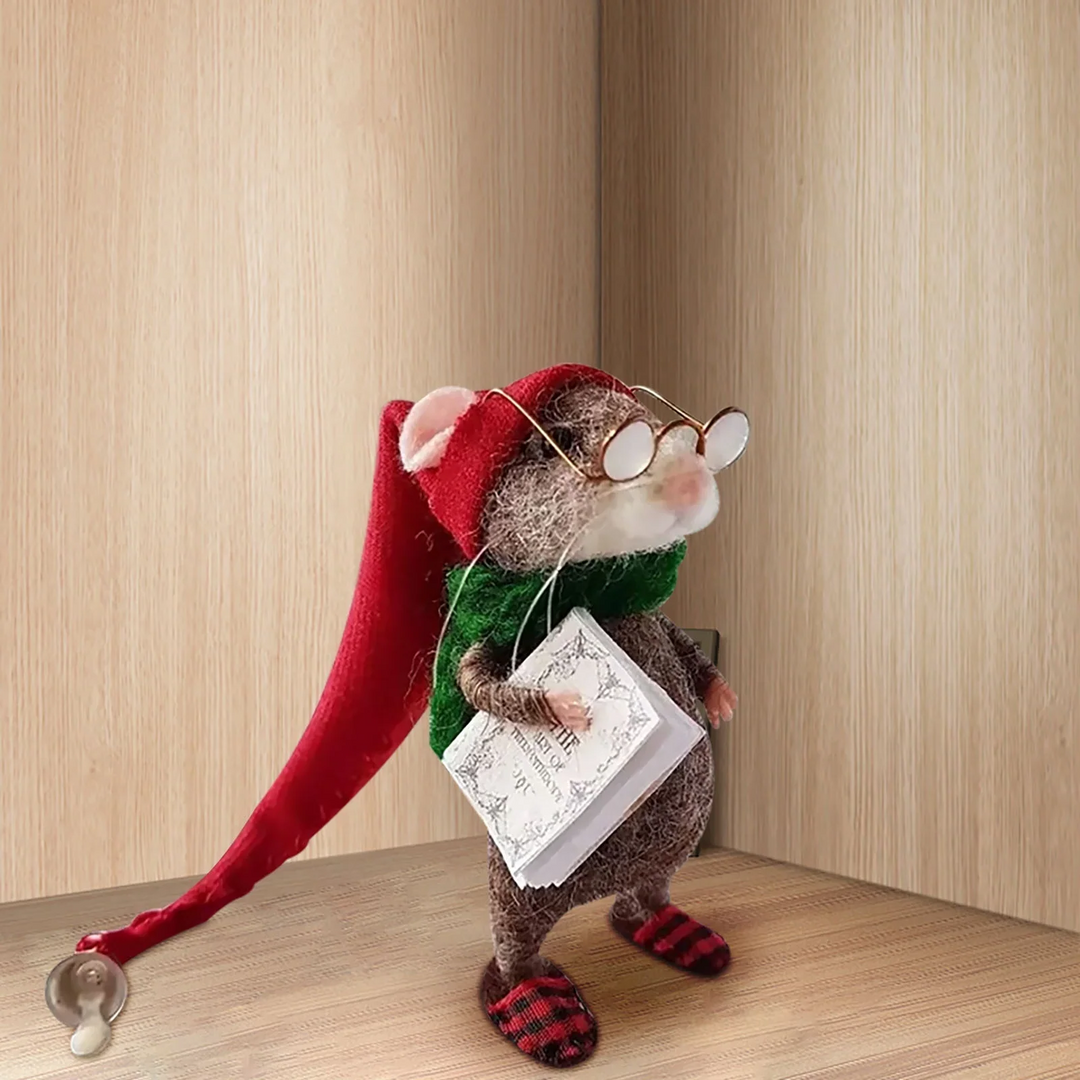 Hendrano™ Needle Felted Mouse DIY Craft Kit for Holiday Decorating