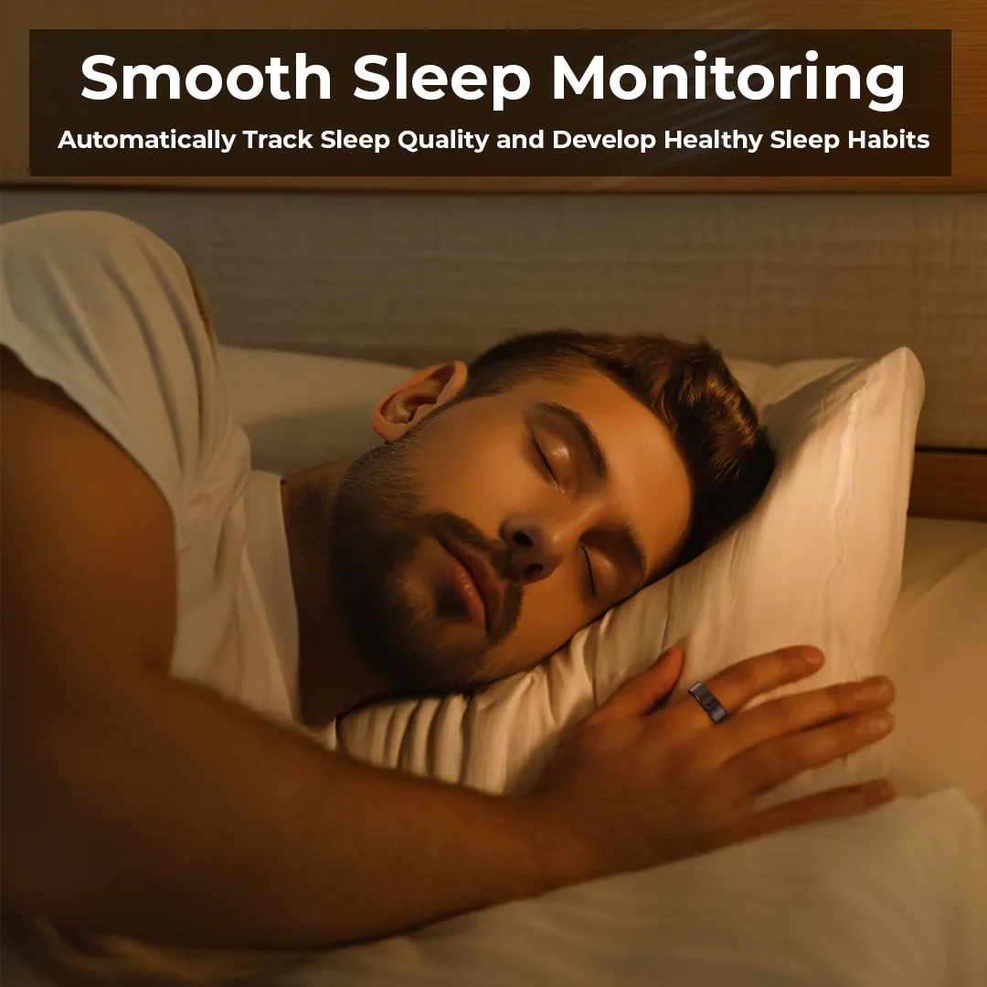 Hendrano™ Stainless Steel Smart Ring with Sleep and Activity Tracker