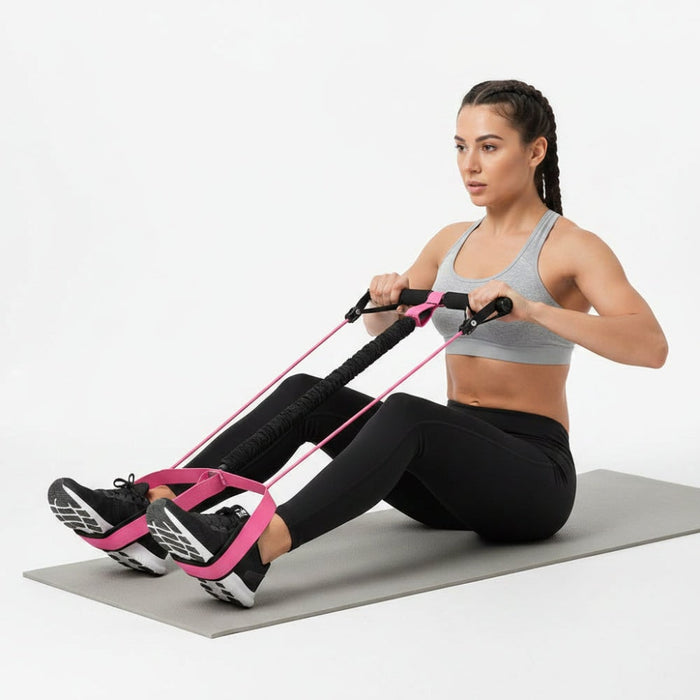 Hendrano™ Pedal Resistance Band with Foam Handlebar for Core Training